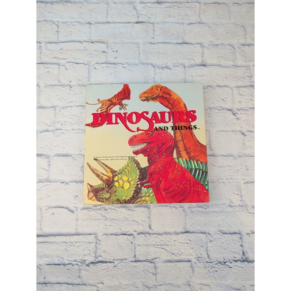 Vintage Dinosaurs and Things Puzzle Board Game 1986 Great Condition